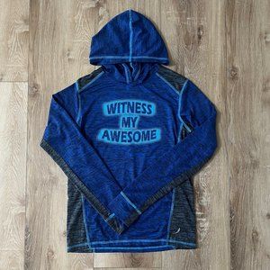 Exertek long sleeve tshirt hoodie size large (14/16) Witness My Awesomeness